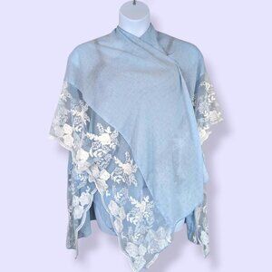 LAST CHANCE- Cherie Bliss Blue Woven Cover-Up